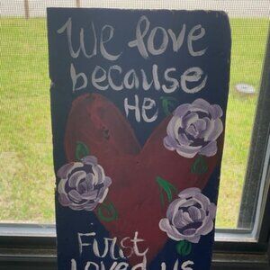 Scripture Painting on Wood 6x12